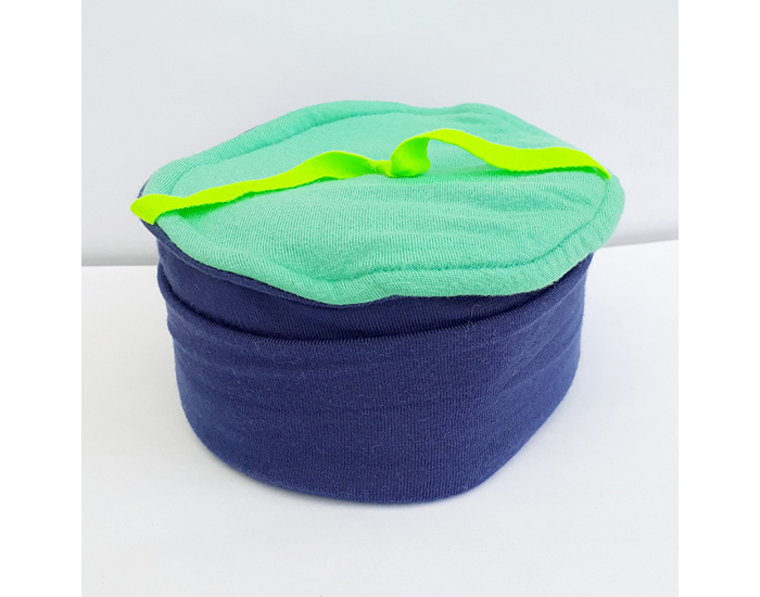 ENTRE CHA ET RA Bonnet Bambou Evolutif Uni - Bleu - 0-8 mois