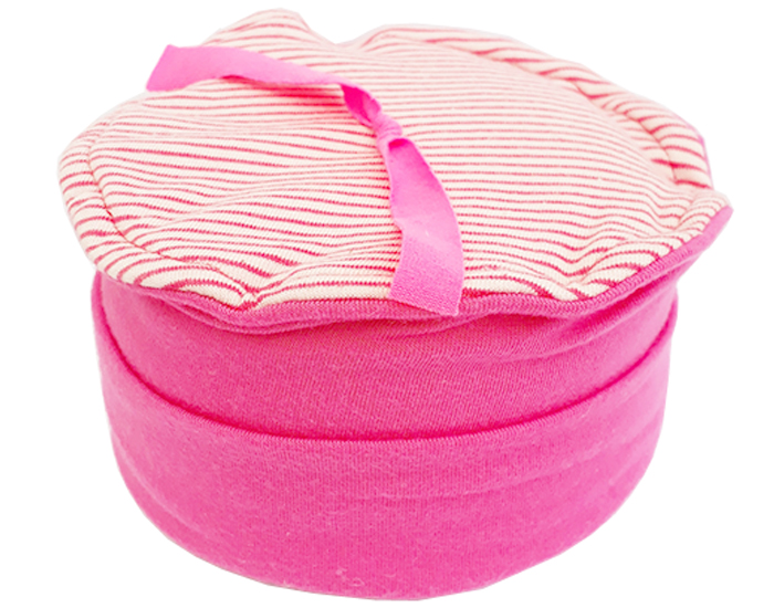 ENTRE CHA ET RA Bonnet Bambou Evolutif Bio Rose - 0-8 mois