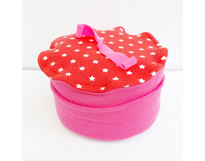 ENTRE CHA ET RA Bonnet Bambou Evolutif Mini Etoile Rose - 0-8 mois