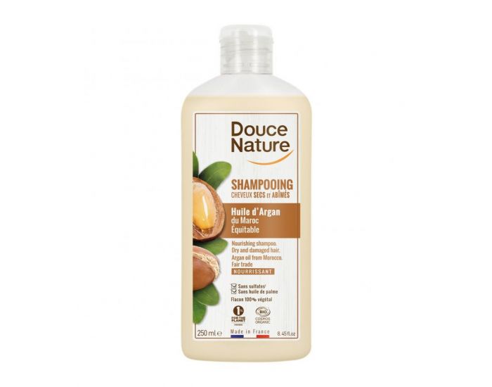 DOUCE NATURE Shampooing Huile d'Argan cheveux secs et abim�s bio & �quitable 250 g