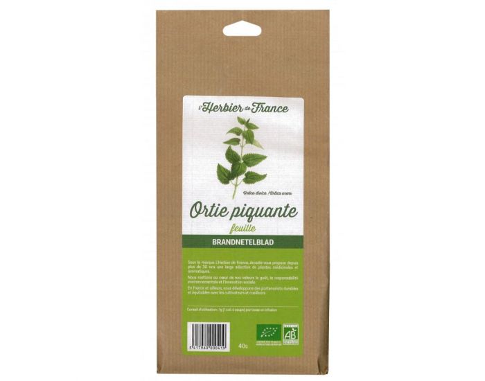 L'HERBIER DE FRANCE Ortie Piquante, Feuille Bio 25 g
