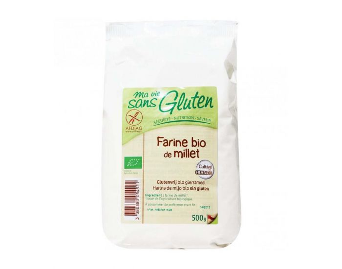 MA VIE SANS GLUTEN Farine de millet bio & sans gluten 500 g