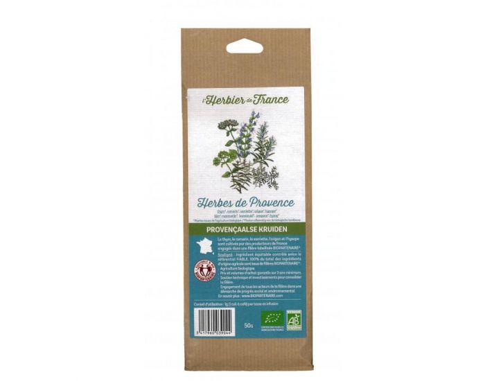 L'HERBIER DE FRANCE Herbes de Provence Bio - 50 g