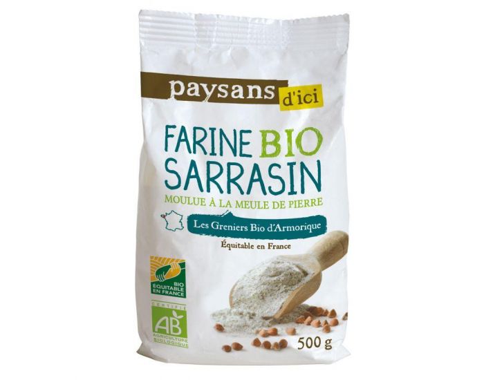 PAYSANS D'ICI Farine au Sarrasin  Bio & Equitable - 500 g