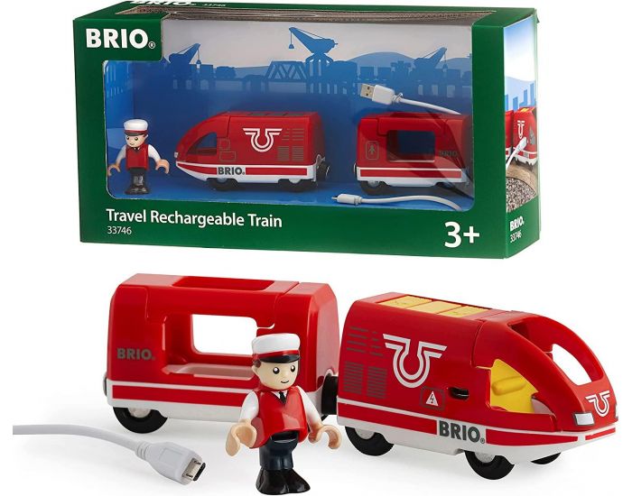 BRIO Train de Voyageur - Rechargeable - Ds 3 ans 