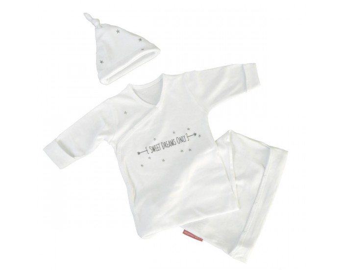 LITTLE CREVETTE Gigoteuse �t� naissance blanche Sweet Dreams 0-3 m (70 cm)