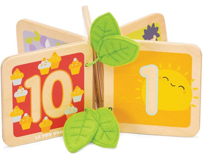 LE TOY VAN Livre en Bois - Je Compte de 1 � 10 - D�s 1 an