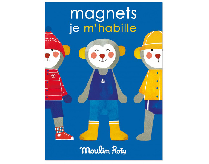 MOULIN ROTY Les Popipop - Magnets Je m'habille - Ds 3 ans