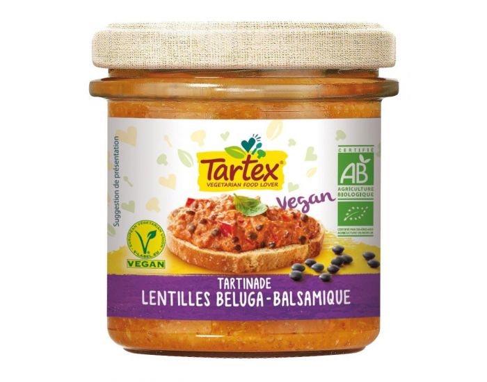 TARTEX Tartinade - Lentilles Beluga Balsamique - 140g