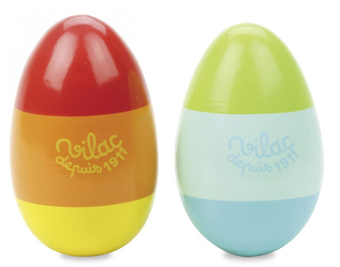 VILAC Maracas Oeufs Woodland - Ds 2 ans
