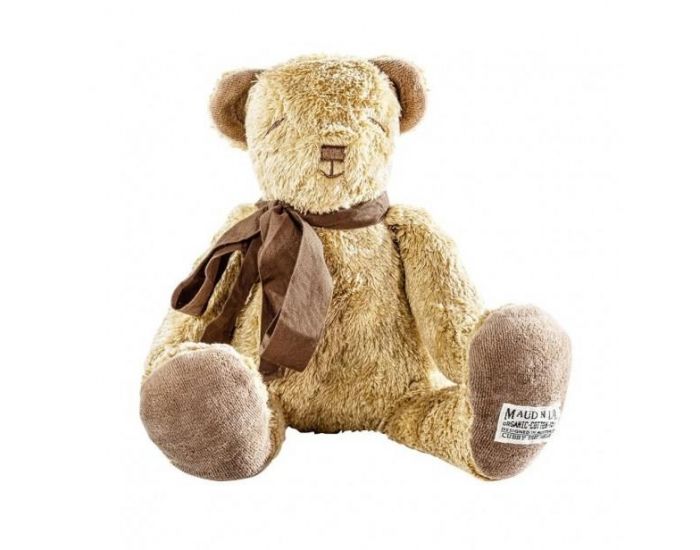 MAUD'N LIL Doudou Ours en Coton Bio & Bambou