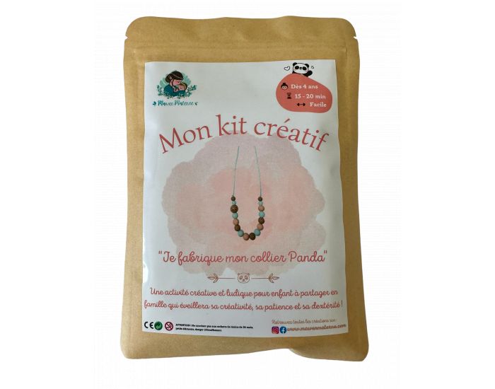 MAWEN MATERNE Kit Cr�atif Enfant Je Fabrique Mon Collier - Panda - D�s 4 ans