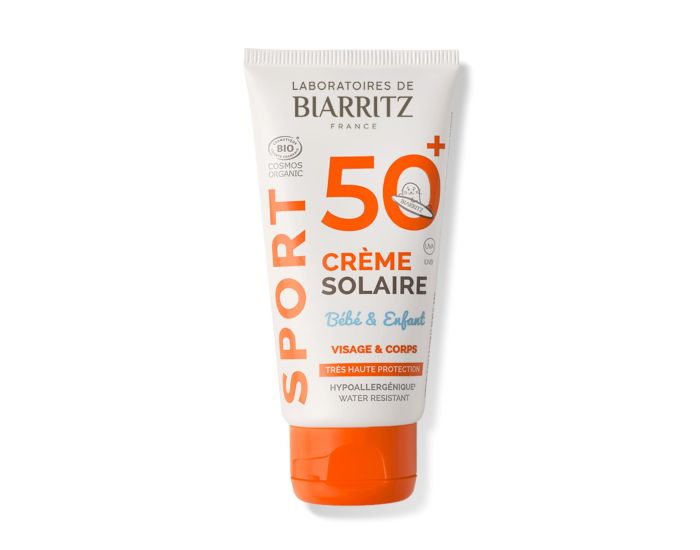 LABORATOIRES DE BIARRITZ Cr�me Solaire Sport b�b� Enfant Certifi�e Bio - SPF50+ 50 ML