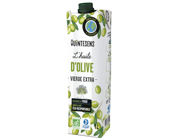 QUINTESENS Huile d'Olive Vierge Extra Bio - 1 L