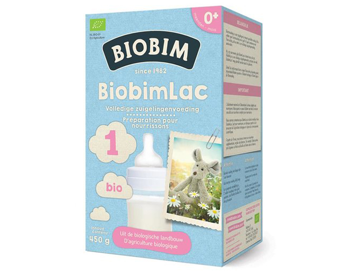 BIOBIM Lait pour Nourrisson 1 - De 0  6 mois - 450 g