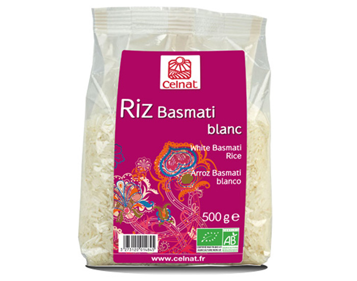 CELNAT Riz Basmati Blanc - 500 g