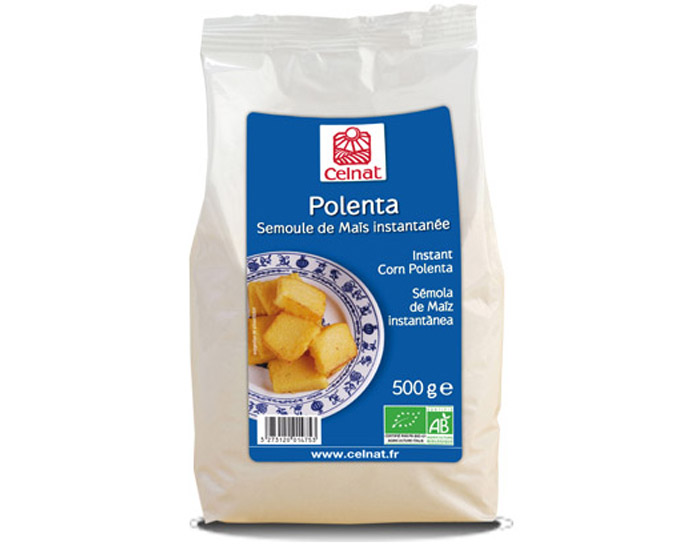 CELNAT Polenta Semoule Maïs Complète - 500 g