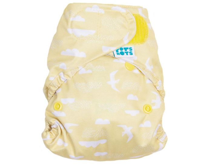 TOTS BOTS Couche Lavable TE2 - PEENUT - Taille Unique (3.5-15kg) - Above the Clouds