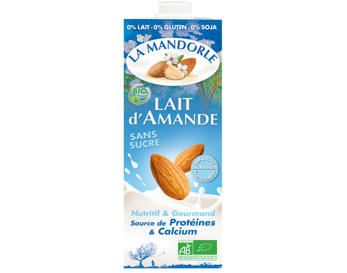 LA MANDORLE Lait d'Amande Sans Sucre - 1 L