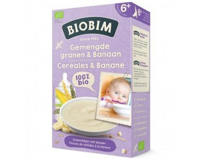 BIOBIM Crales & Bananes - Ds 6 mois - 200 g