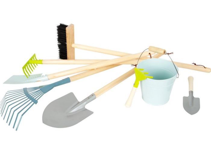 SMALL FOOT COMPANY Grand Set d'outils de jardin - D�s 3 ans