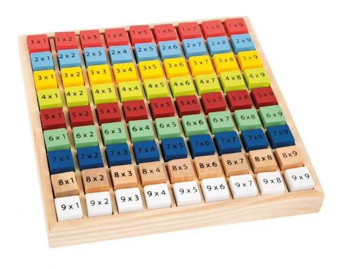SMALL FOOT COMPANY Table de multiplication colore - Ds 6 ans