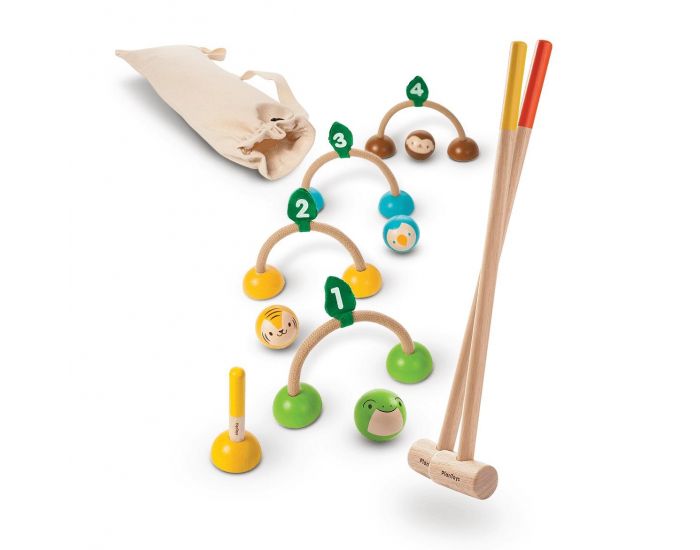 PLAN TOYS Jeu de croquet - D�s 3 ans