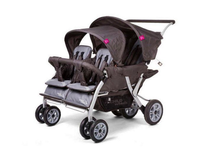 CHILDWHEELS Poussette Quadruple Noire