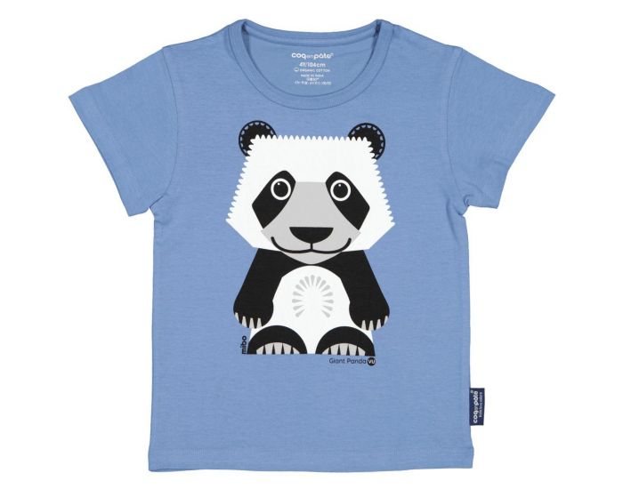 COQ EN PATE T-shirt en Coton Bio - PANDA GANT - Tailles au choix