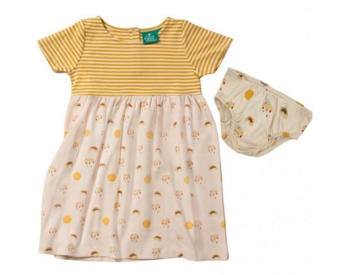 LITTLE GREEN RADICALS Robe B�b� & Bloomers en Coton Bio - Sunshine