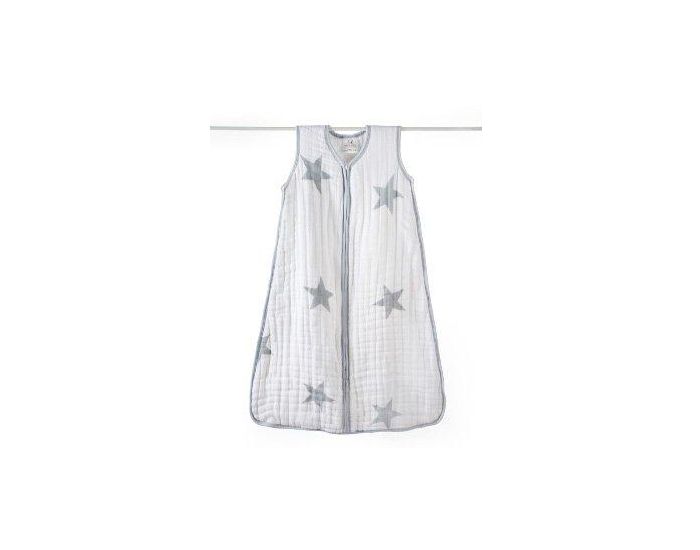ADEN + ANAIS Gigoteuse Douillette Twinkle Etoiles Grises 0-6 mois ADEN & ANAIS
