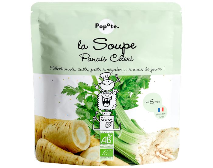 POPOTE Soupe Panais Cleri - Lot de 5 - Ds 6 mois
