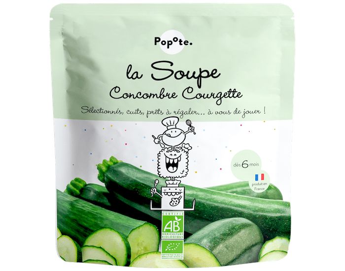 POPOTE Soupe Concombre Courgette - Lot de 5 - D�s 6 mois