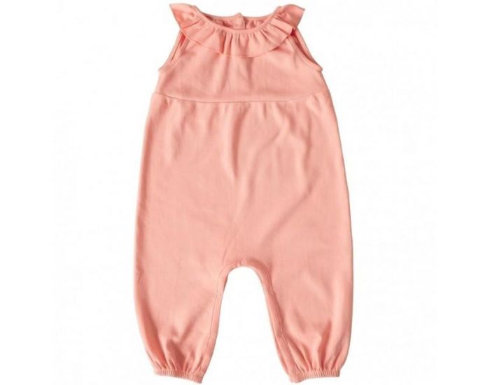 KARIN� Combinaison B�b� � Volant en Coton Pima Bio - Rose P�che