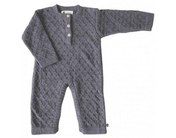 KARIN� Combinaison B�b� en Coton Bio & Alpaga - Grise