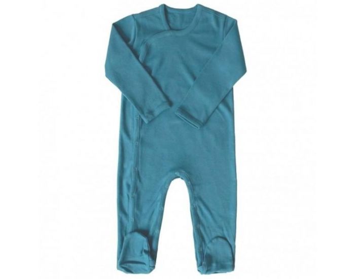 KARIN� Pyjama B�b� en Coton Pima Bio - Bleu Canard