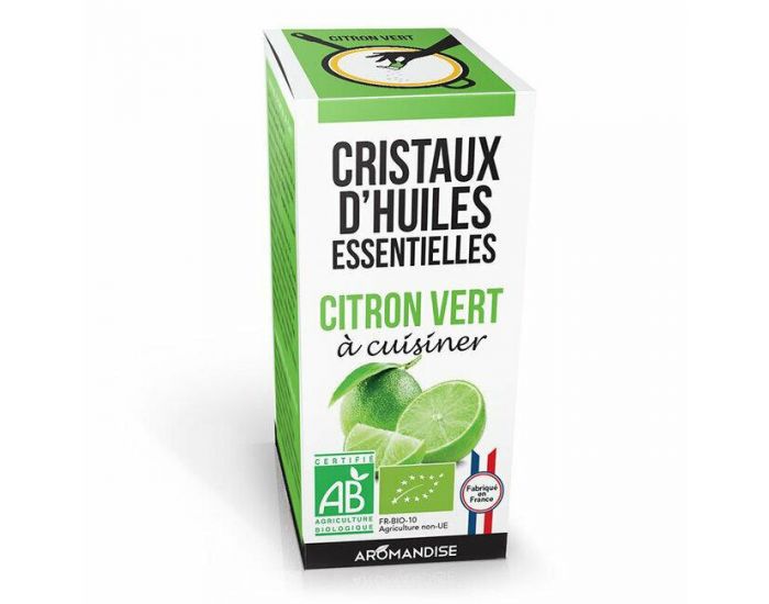 AROMANDISE Cristaux d'Huiles Essentielles Citron Vert Bio - 10g