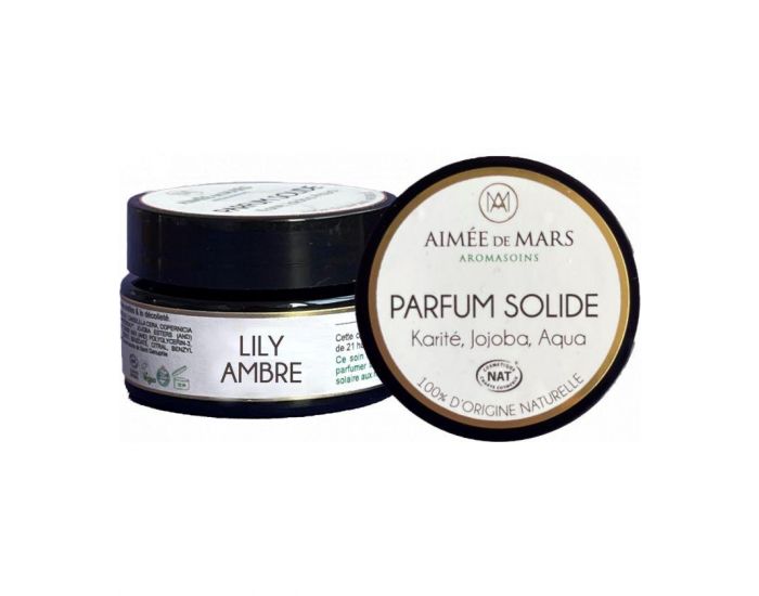 AIME DE MARS Parfum Solide LILY AMBRE - Cosmos Natural 15 g