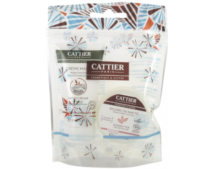 CATTIER Kit Ultra-Nourrissant - Crème Mains et Beurre de Karité
