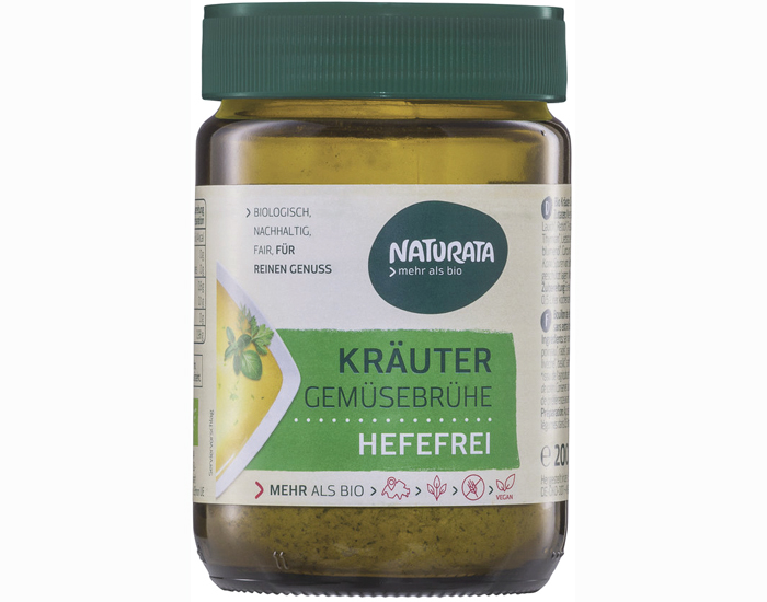 NATURATA Bouillon de Lgumes Herbes sans Levure - 200 g