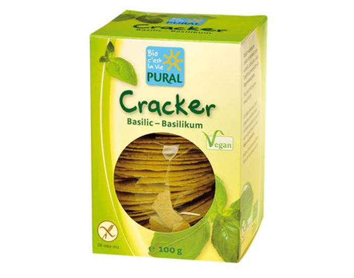 PURAL Crackers Basilic Sans Gluten - 100 g