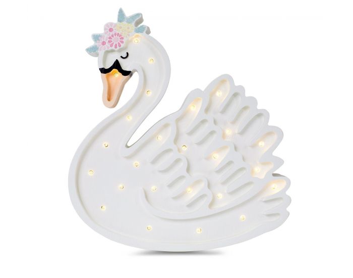 LITTLE LIGHTS Lampe Veilleuse - Cygne Blanc - D�s 3 ans