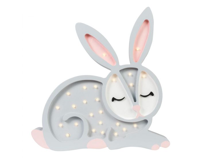 LITTLE LIGHTS Lampe Veilleuse Lapin Gris Clair - D�s 3 ans