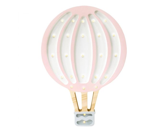 LITTLE LIGHTS Lampe Veilleuse Montgolfi�re Rose Poudr� - D�s 3 ans