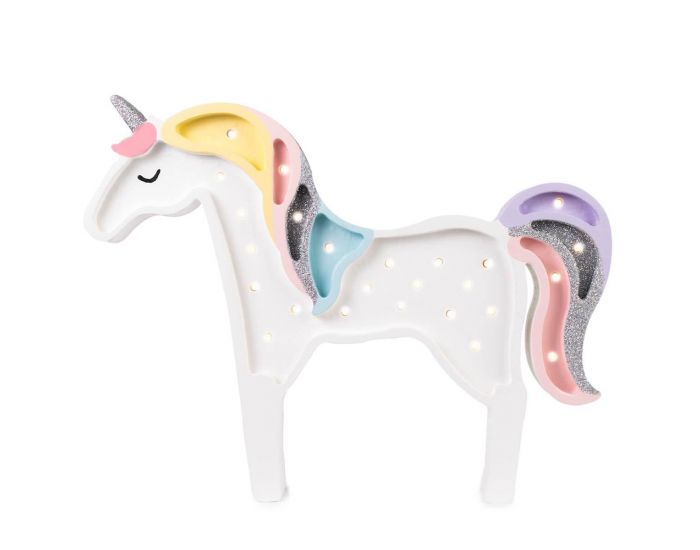 LITTLE LIGHTS Lampe Veilleuse - Licorne Arc-en-ciel - D�s 3 ans