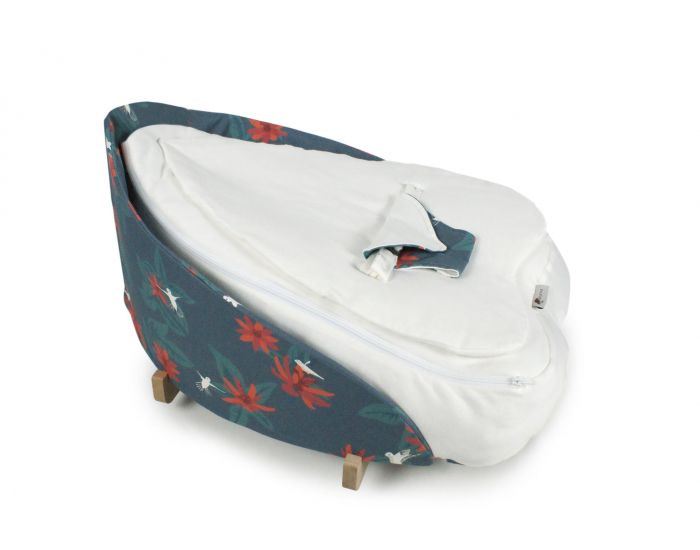 NATURNA Coussin de Maternit� Multifonctions Coton Bio - Transat Feuille 4 en 1 - Colibri G Ecru