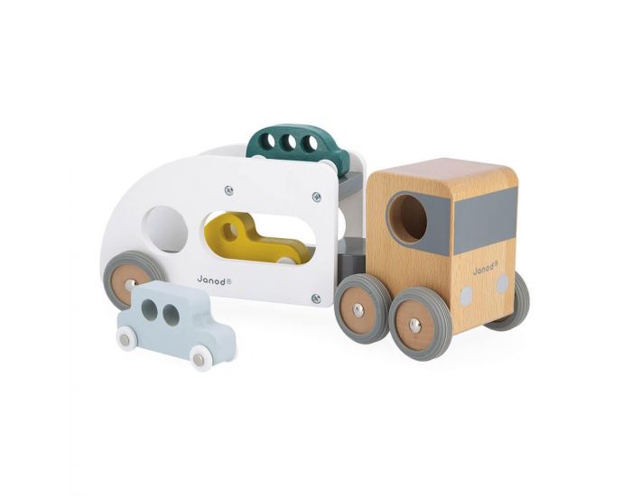 JANOD Camion Porte-Auto avec 3 V�hicules - D�s 2 ans