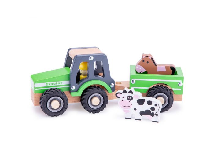 NEW CLASSIC TOYS Tracteur avec Remorque et Animaux - D�s 18 mois