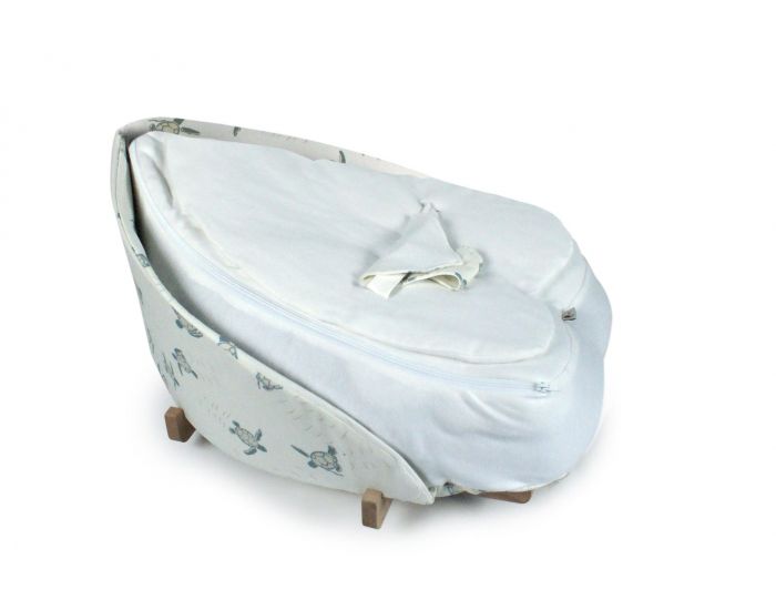 NATURNA Coussin de Maternit� Multifonctions Coton Bio - Transat Feuille 4 en 1 - Tortues Ecru