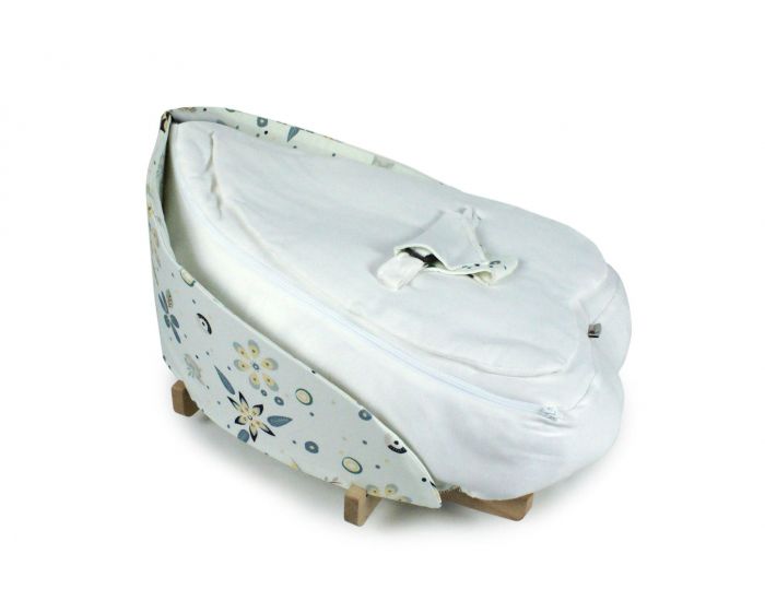 NATURNA Coussin de Maternit� Multifonctions Bio - Transat feuille 4 en 1 - Fleur du Guatemala Ecru